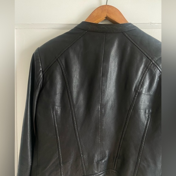Danier Leather Premium Leather Motorcycle Jacket 3XS - Picture 8 of 9